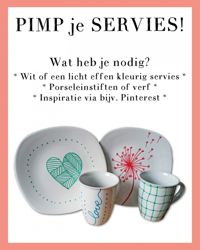 DIY: pimp heel gemakkelijk je servies