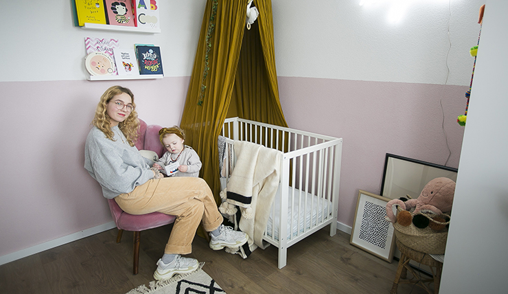 De babykamer vol snuisterijen van Rowan uit Amersfoort
