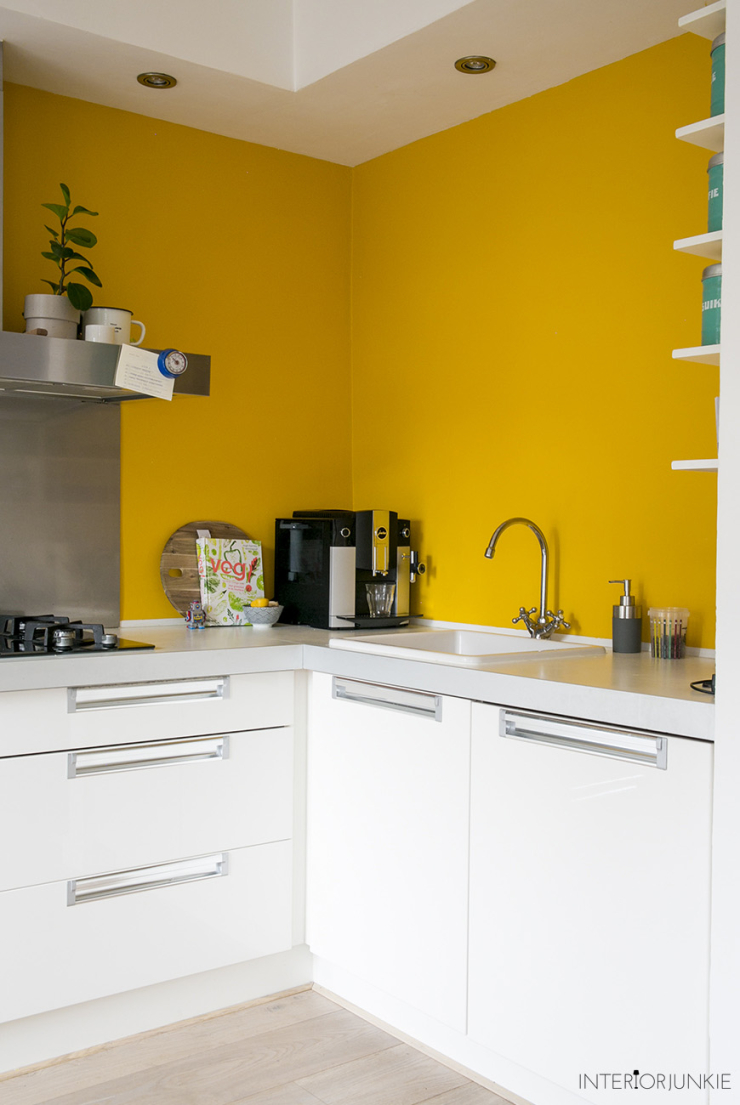 Durf jij een gele muur in de keuken aan? junkie
