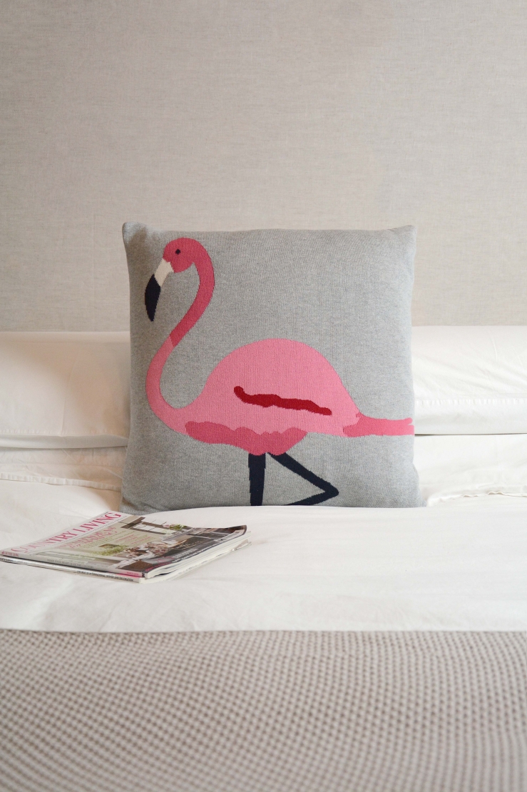 Roze Maandag Flamingos Cushion