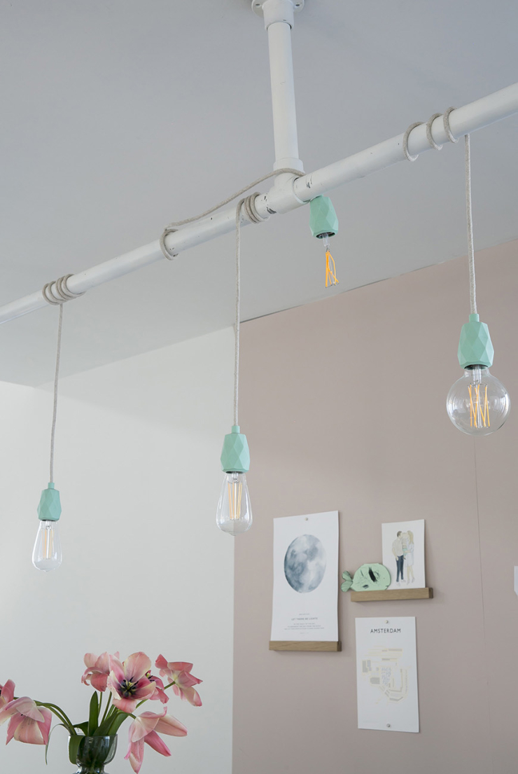 schattig Proficiat anker DIY hanglampen voor boven de eettafel - Interior junkie